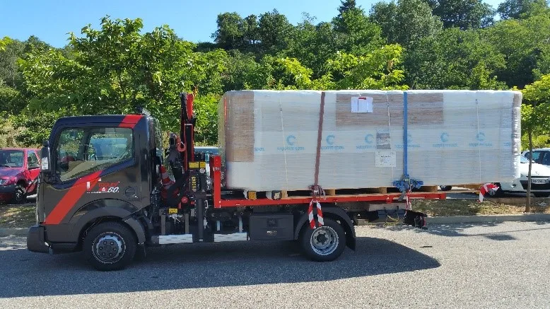 Transport camion grue Lyon-Rhône à Écully
